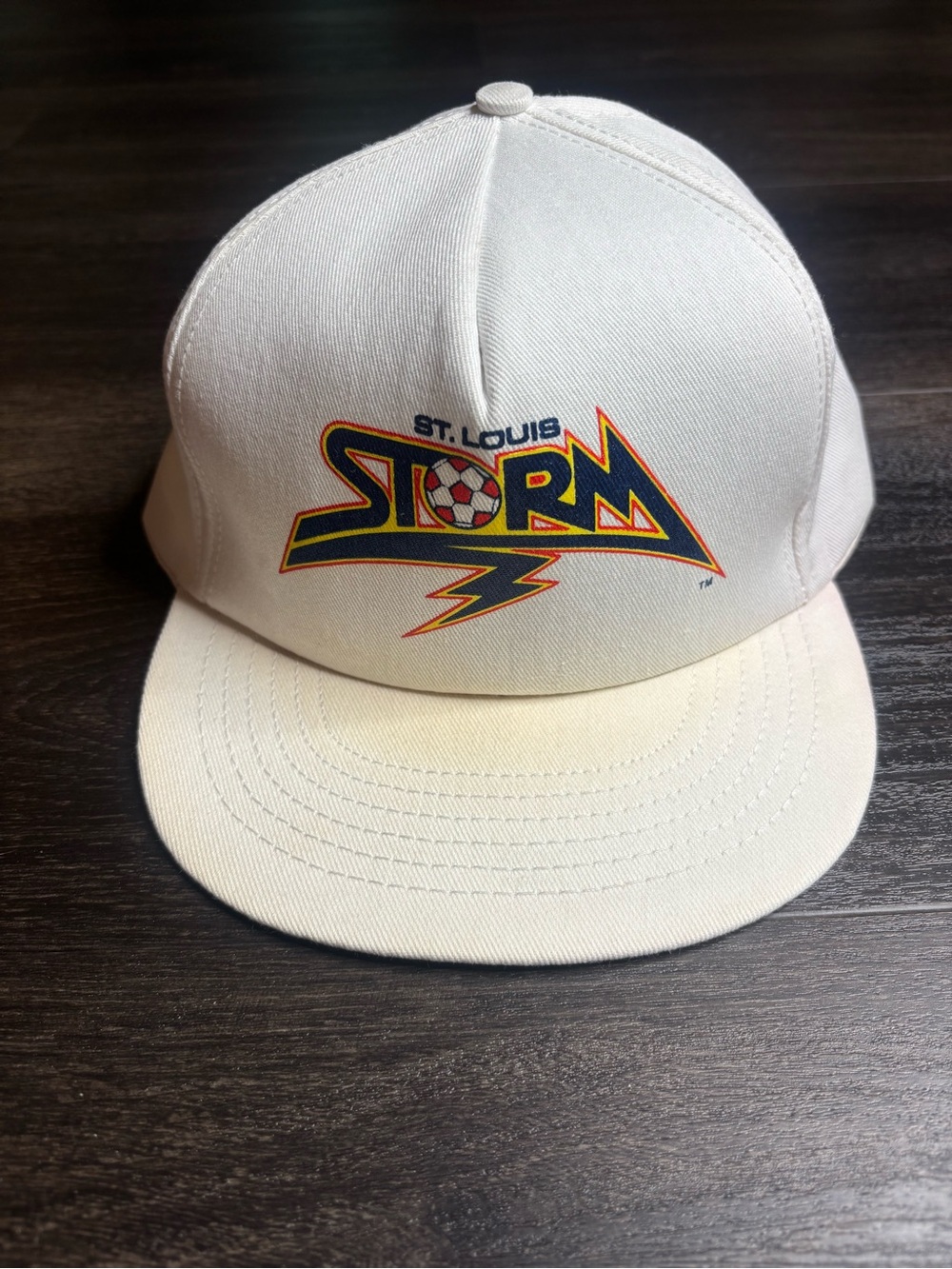 VTG St. Louis Storm Trucker Hat MISL Soccer Snapback Baseball Cap RARE